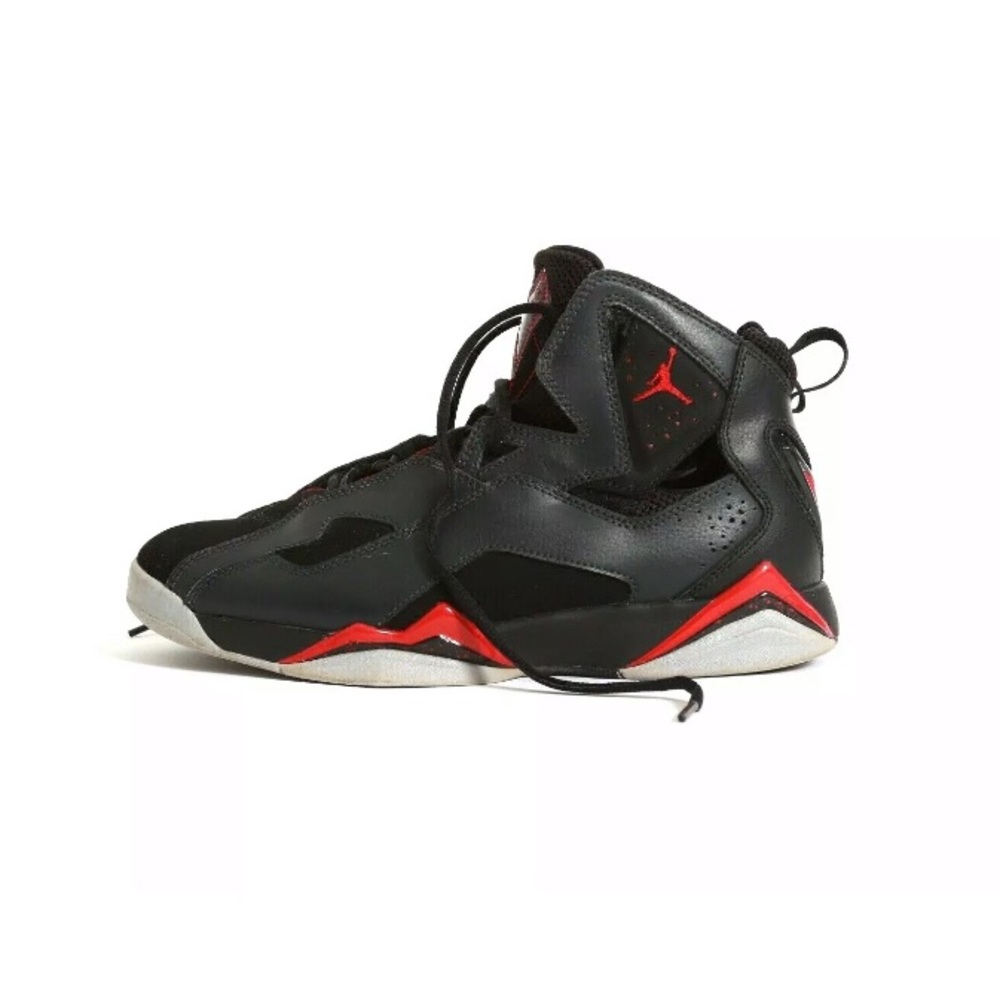 Jordan Black and Red High-Top Sneakers
